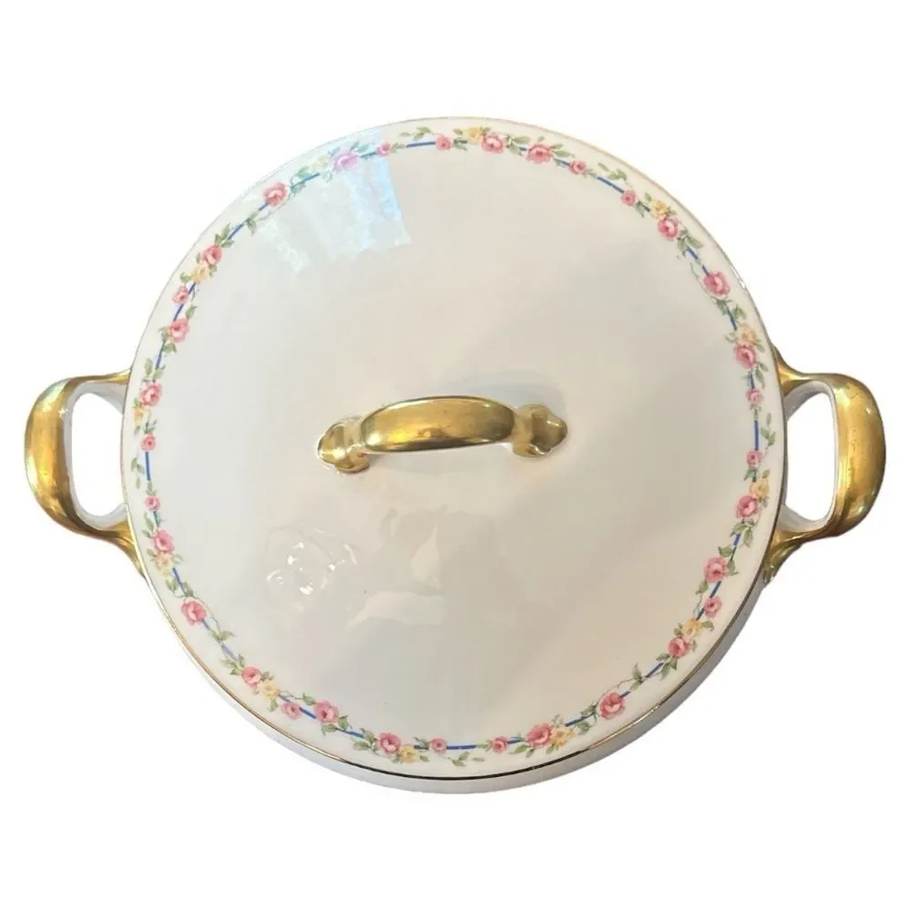 B&Co France L. Bernardaud Limoges Dinnerware Set Floral Gold Trim - Picture 8 of 12
